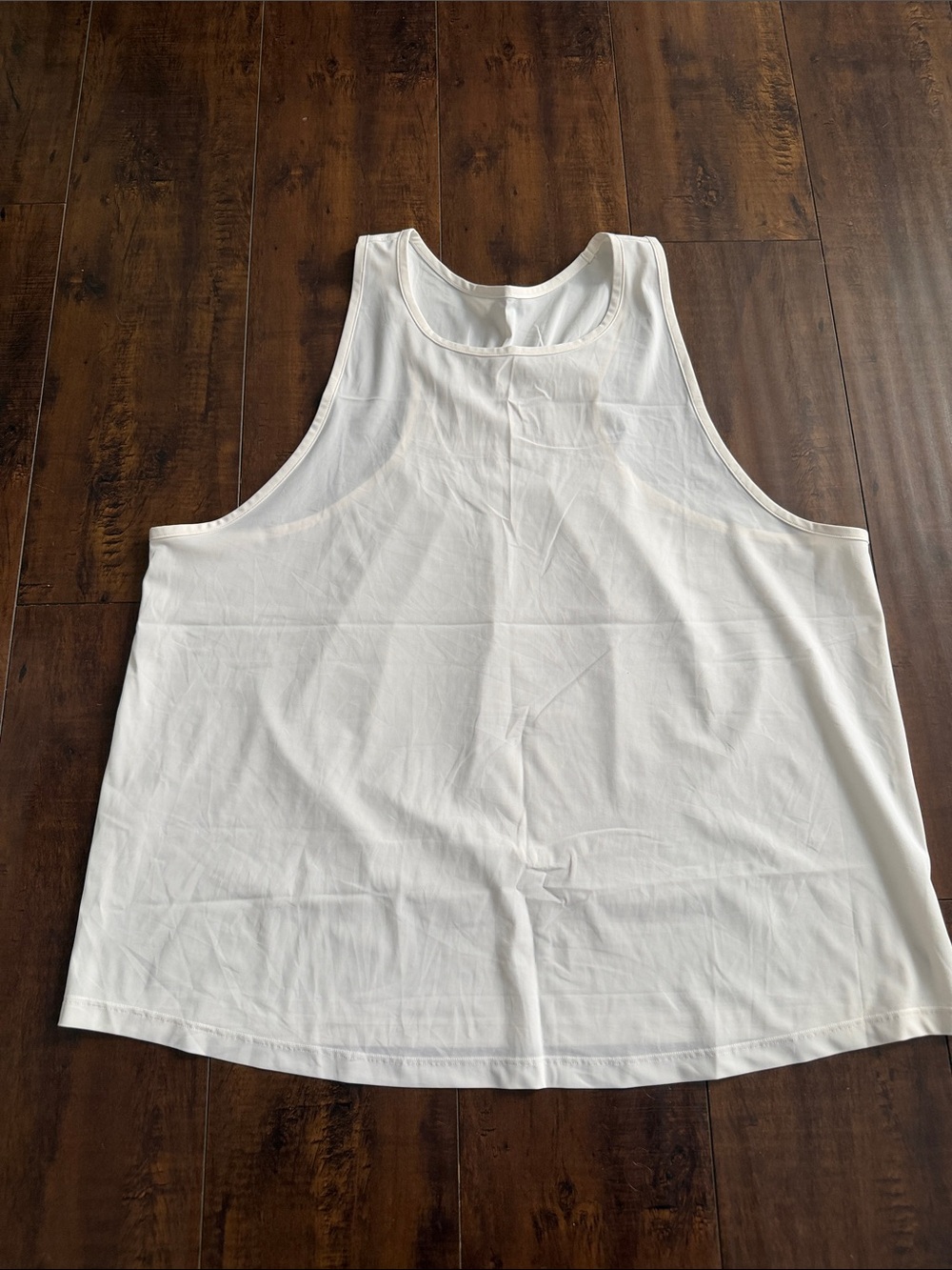 lululemon athletica White Scoop Neck Tank Top